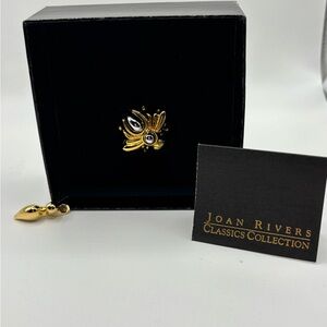 Joan Rivers Gold and Silver Bee Brooch / Pin